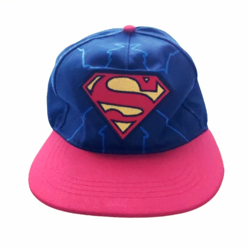 Superman Snapback Adjustable Cap Red and Blue